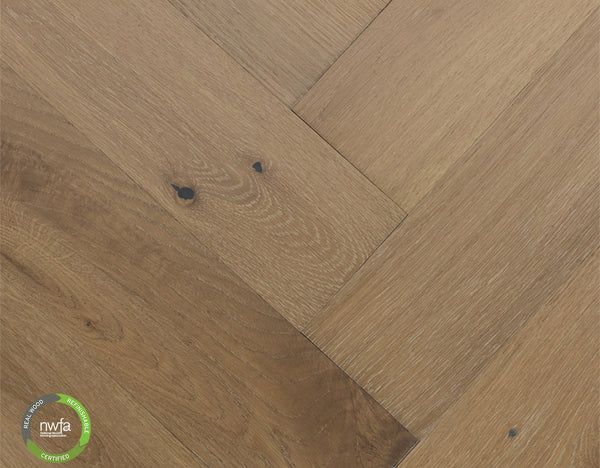 Hardwood Coastal Fog | 25946 Castillian Premier Herringbone