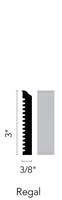 Rubber Wall Base Regal (SCR) 3/8