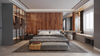Wall paneling Raw Walnut CADENCE PICTURA COLLECTION
