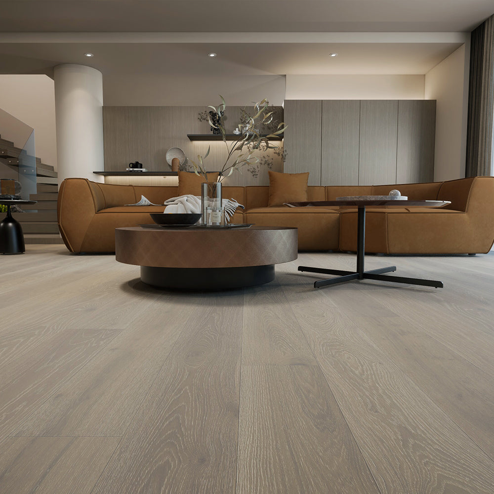 Hardwood Euro Oak Engineered Wood 74.81"x7.5"x1/2", 2mm Progettista/109