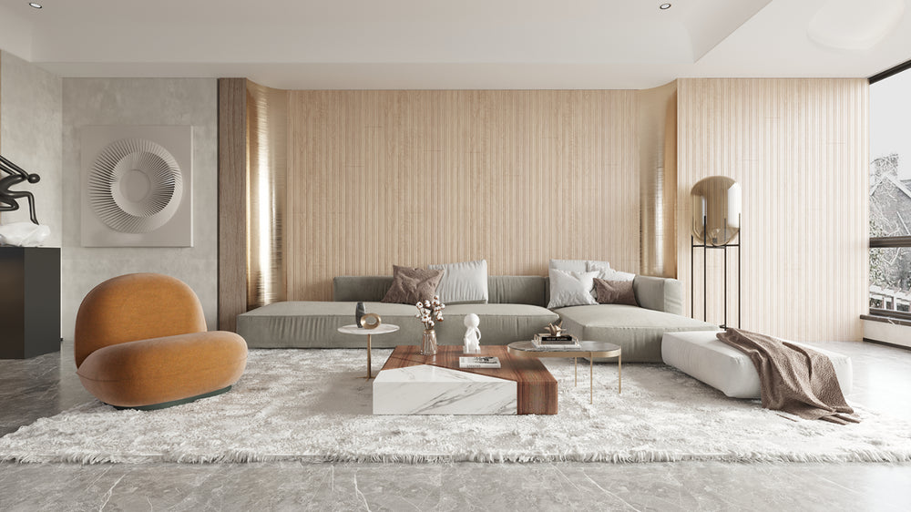 Wall paneling SOFT WHITE RHYTHM PICTURA COLLECTION