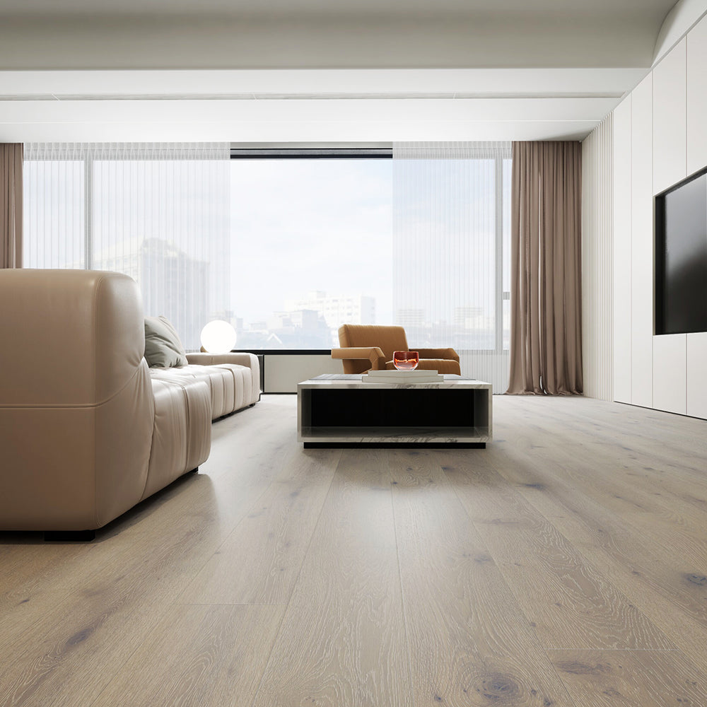Hardwood Euro Oak Engineered Wood 73.23" x 7.44" x 5/8", 4mm Lusso/216