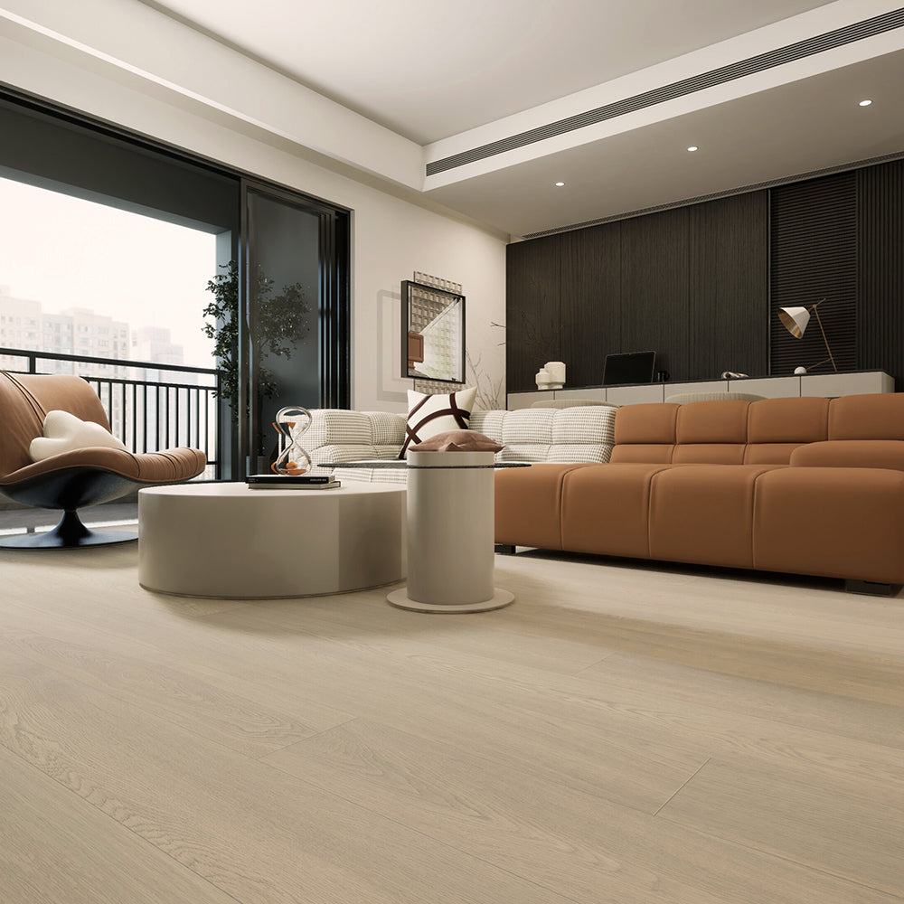 Hardwood Euro Oak Engineered Wood 74.81" x 7.5" x 5/8", 3mm (Excimer System) Lusso/219