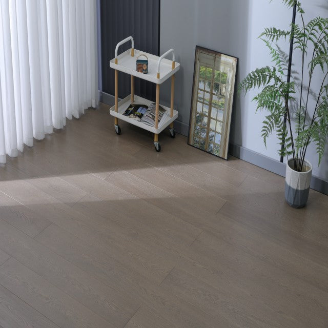 Hardwood Euro Oak Engineered Wood 74.81"x7.5"x1/2", 1.2mm Vita/606