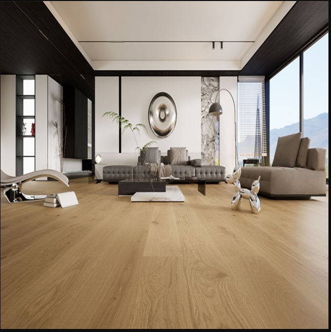 Hardwood Euro Oak Engineered Wood 86.61" x 10.24" x 5/8", 4mm (Excimer System) Stella/807