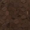 Wall paneling AMERICAN WALNUT ANGLED HEXO CELESTIO LEGNO