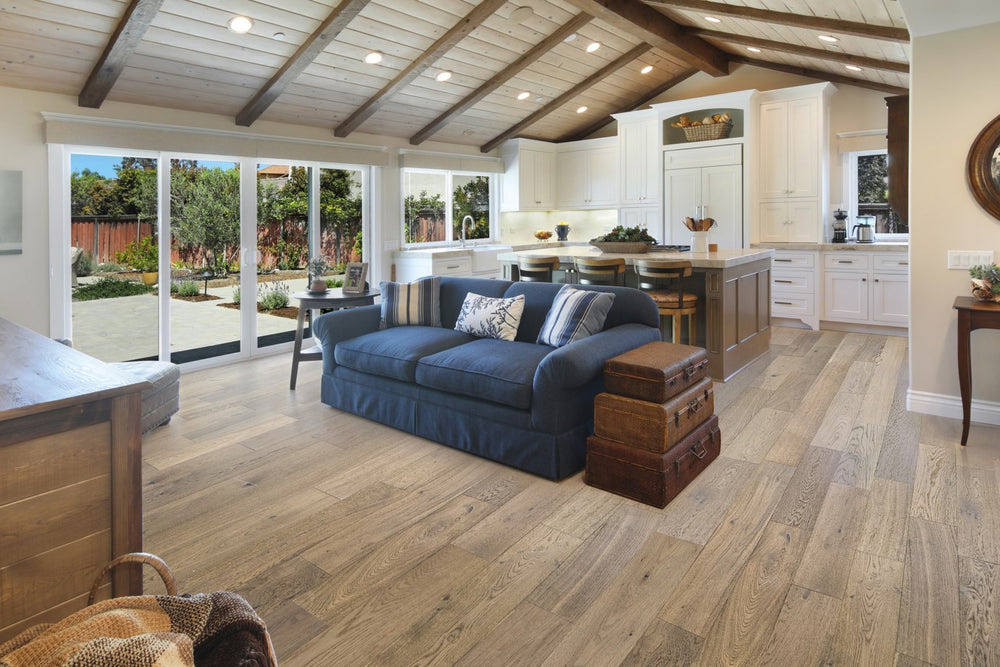 Hardwood Taupe Grey Modern Farmhouse