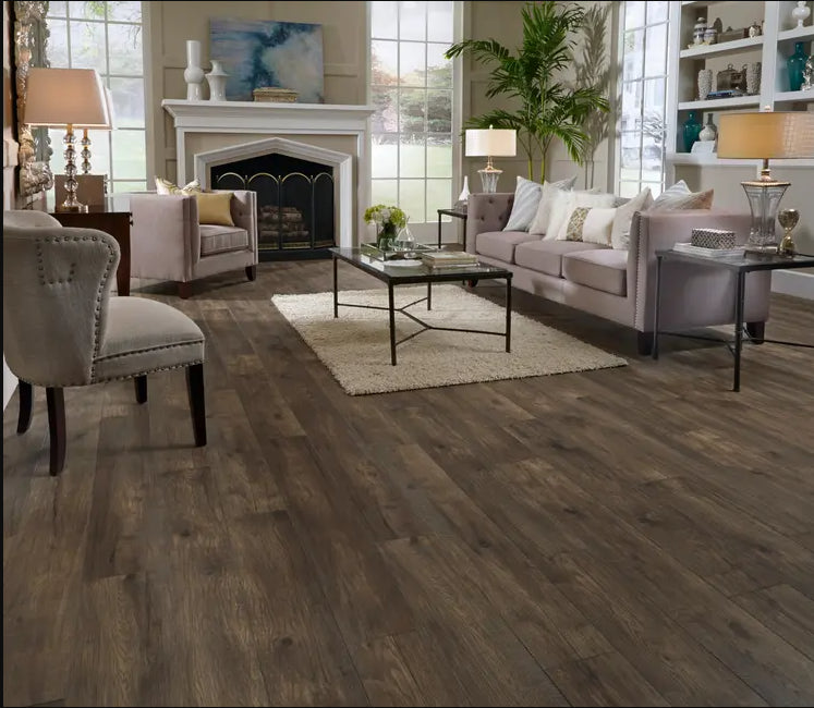 Laminate Hillside Hickory Coal 28212 Restoration Collection(R) Wide Plank (RST8)