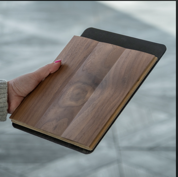 Wall paneling DARKENED WALNUT LUNETTE  PICTURA COLLECTION