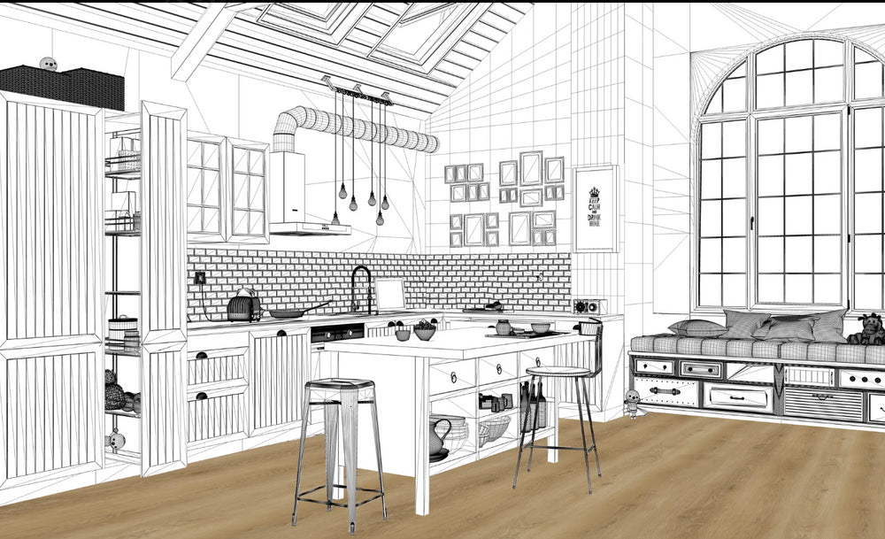 Vinyl Golden Harvest Oak VAF8920 MAISON MODERNE COLLECTION