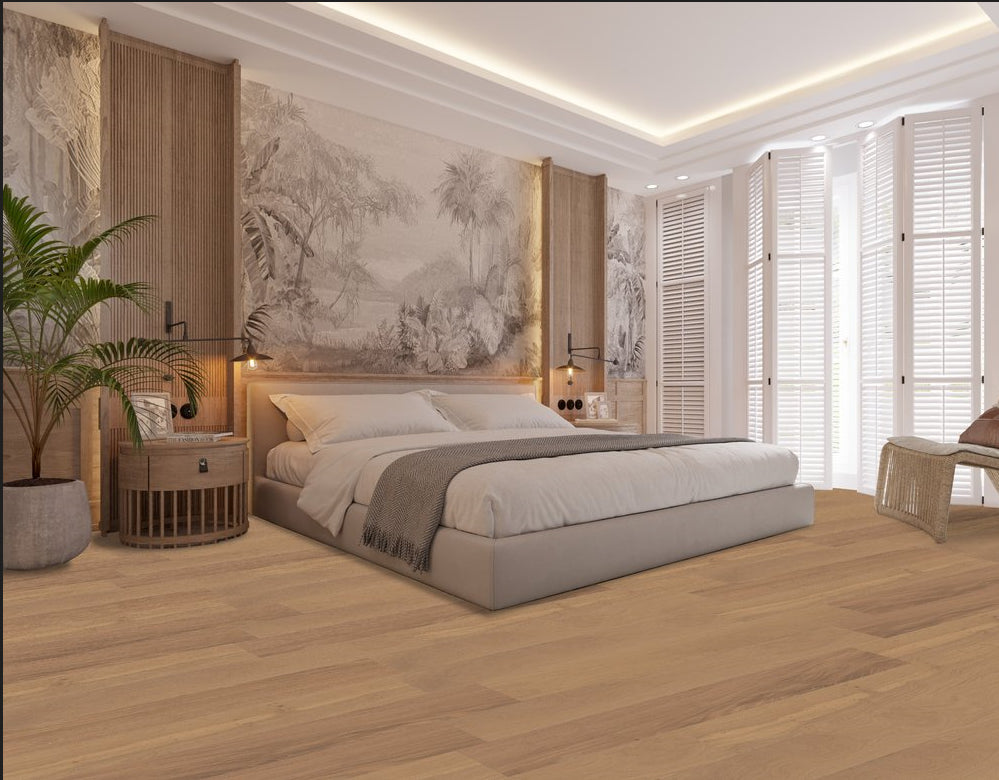 Hardwood BRUSHED WHITE OAK NATURAL LWEB12WONA CHARLESTON COLLECTION