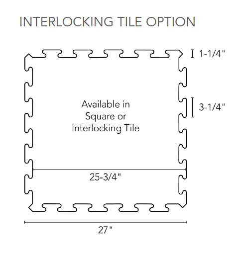 Rubber Tile Interlocking Tile TUFLEX FORCE