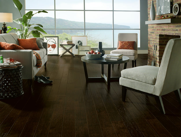 Hardwood Rich Brown Maple ERH5308EE Rural Living Hand Scraped