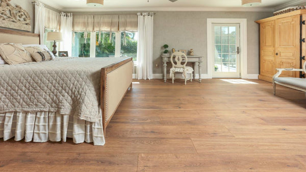 Hardwood Rossell Rustic European White Oak Floor Art Wide Plank Collection