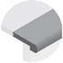 Flash Stair nose  MOSCATO SONOMA VALLEY HARD MAPLE SVHM12M7